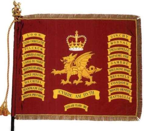 regimentsvlag first battaelion welsh guards