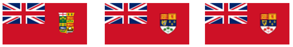 canada drie vlaggen