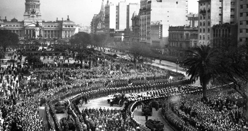 Begrafenis Eva Peron