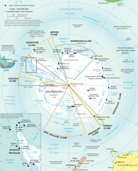 Antarctica map