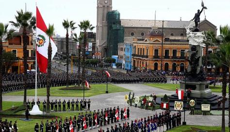 Dia de la bandera, Lima
