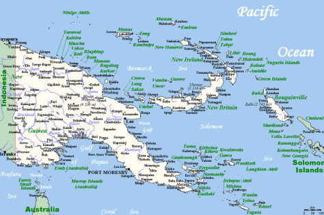 Papoea-Nieuw-Guinea map