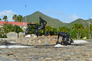 Salt pickers monument - sint maarten