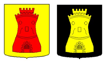 souburg wapens naast elkaar