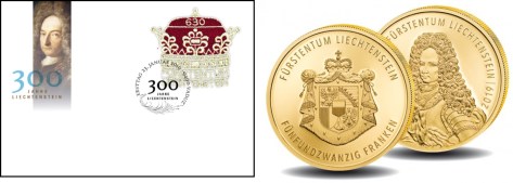 lichtenstein envelop munt