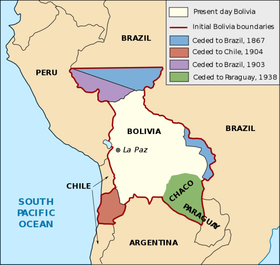Verloren territoria Bolivia