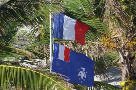 Vlag TAAF prefect Reunion