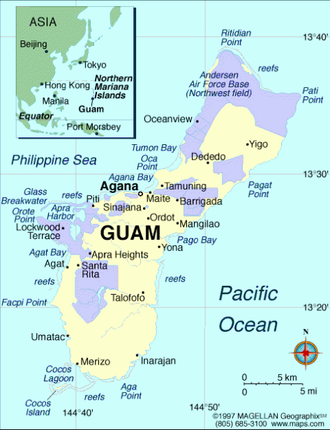 Guam map