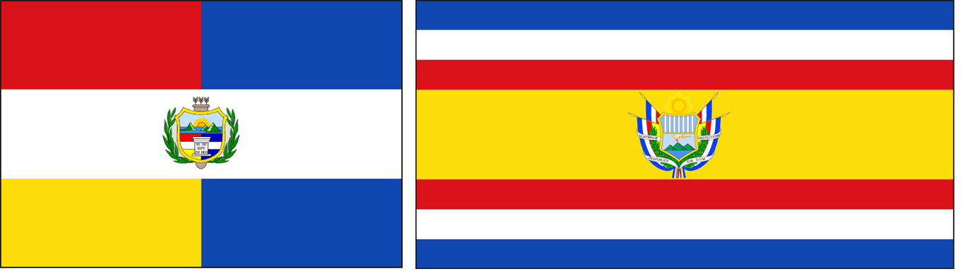 guatemala 01 vlaggen naast elkaar