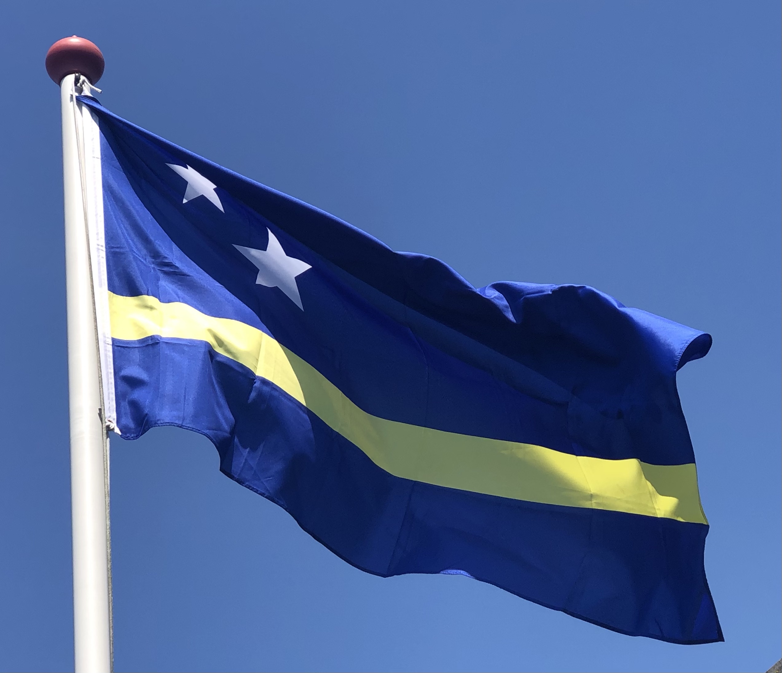Strijkapplicatie 8x6cm vlag Curaçao van Kleinvakhuis kopen? | Bestel Nu